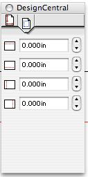 Design Central Margin Tab Use the Margin tab to specify the margins around a drawing area.