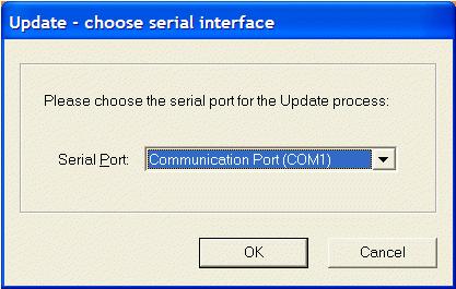 5. Click Next. The Choose Serial Interface dialog box appears. FIGURE 3. Choose Serial Interface Dialog Box 6.