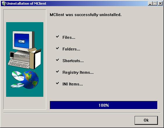 2) Please process the uninstallation by clicking [Yes] button.
