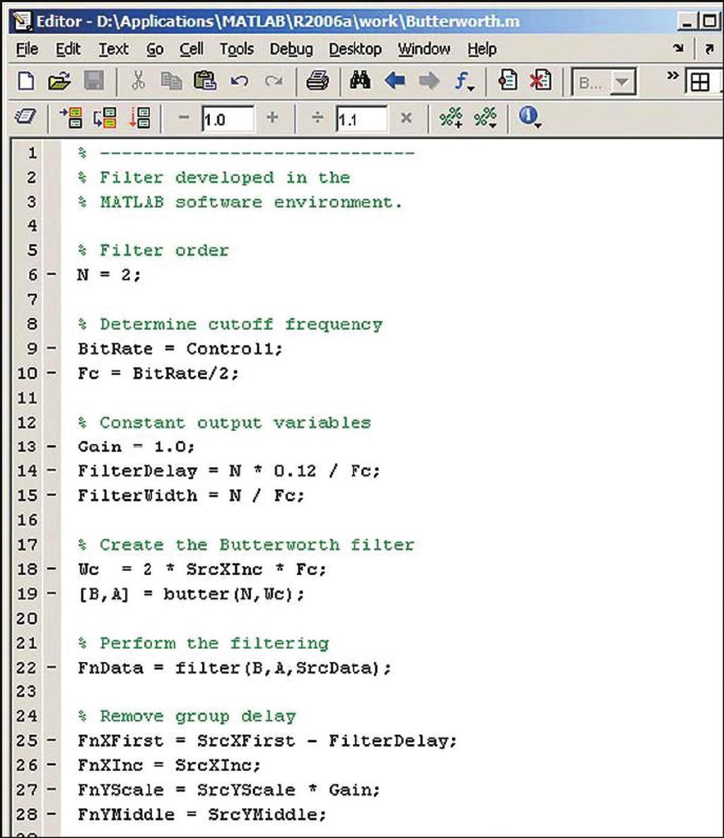 The XML file defines the components of the graphical user interface that appears on the Math dialog box shown in the right side in Figure 3.