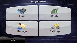 Operation Navigation Overview Navigation Menu This is the Navigation menu. From here, you can access the following screens.