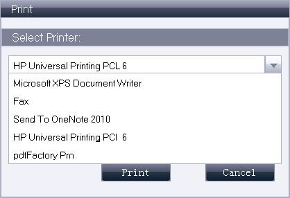 Select PDF printer, to convert the data to PDF format. 6 To optionally save this data to an ECP file, click Save on the EcPRINT toolbar.