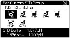 2 Operation Figure 29 Selecting a buffer for use or calibration (example NIST buffer group shown) Icons with indicate that a selected buffer. Icons without indicate an available buffer.