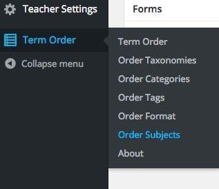 Sorting Subjects on the Assignments page Subjects that appear on the Assignments Page are initially listed in the order they were created.