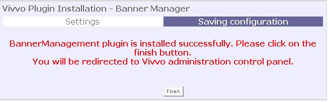swf (Flash). How to install? To install banner management plug-in you need to unpack vbm.zip archive and upload files (via FTP) into plugins/vbm folder on your web server.