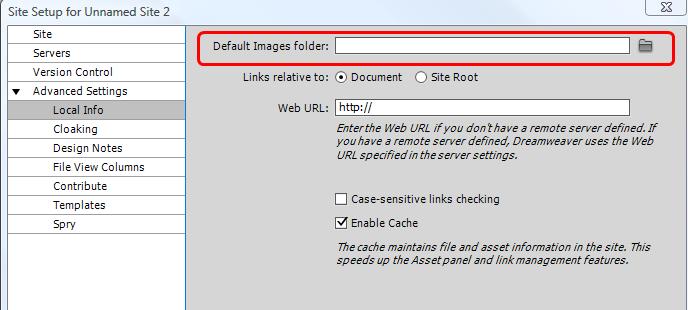 Next, select the Advanced option from the Servers dialog box.