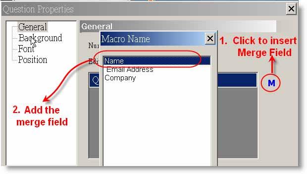 for mail merge. You will need to add merge fields to places that need personal information.