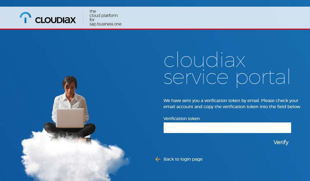 3. Cloudiax will send you a verification code to your Cloudiax profile email address to ensure that you have requested the password reset. 4.
