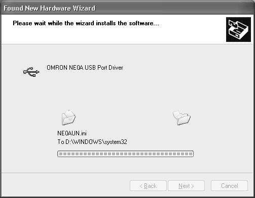 Default settings for installed folder: C:\Program Files\OMRON\Network Configurator Step 5 A