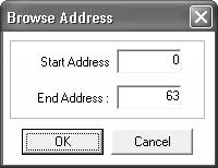 Using the Password Recovery Tool Appendix D 4. Set the node address range to search for and click the OK Button. 5.