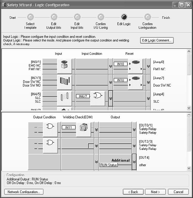 Click to display template details, such as wiring examples and timing
