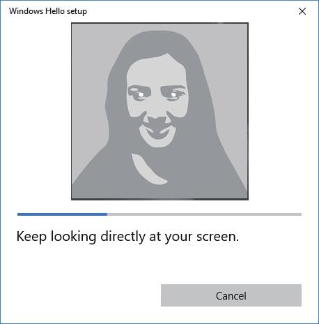 Basics 5 Select Get started on the Windows Hello setup window.