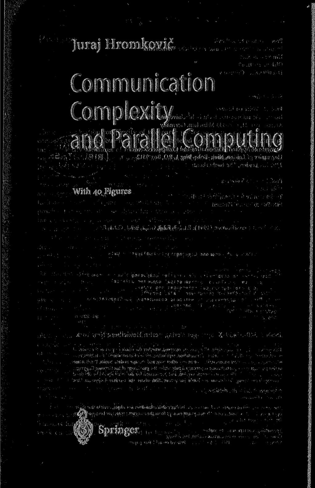 Juraj Hromkovic Communication Complexity