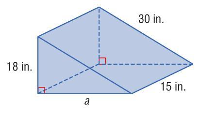 Volume of a Prism Example 1 Find the