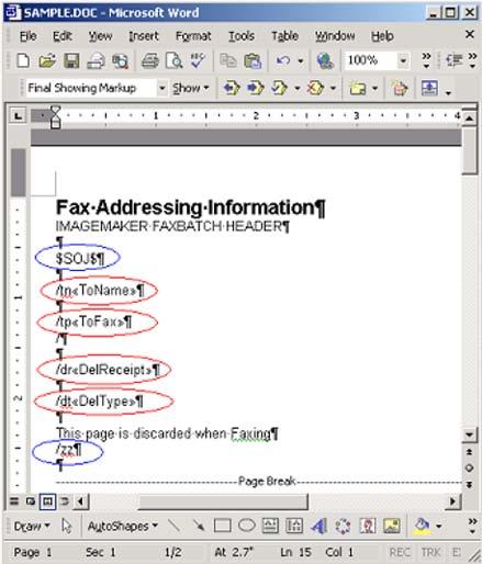 Using Desktop Messaging for Lotus Notes The purpose of this page is to provide a location to map information in the data source to each customized fax document.