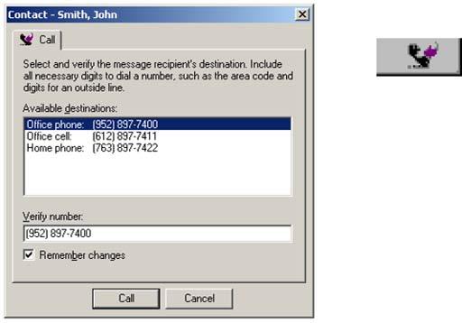 When the Lotus Notes Public or Personal Address Books are open When the Lotus Notes Public or Personal Address Books are open You can also use the Call directory feature when you have the Lotus Notes