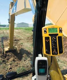 Numeric depth, LED lights, and dynamic bucket graphics indicate distance to desired slope or depth. An audible tone lets you stay focused on the machine's operation while still digging to grade.
