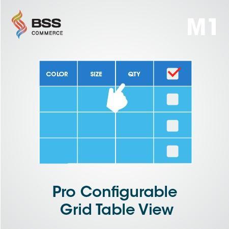 1 User Guide Pro Configurable Product Grid Table View PRO