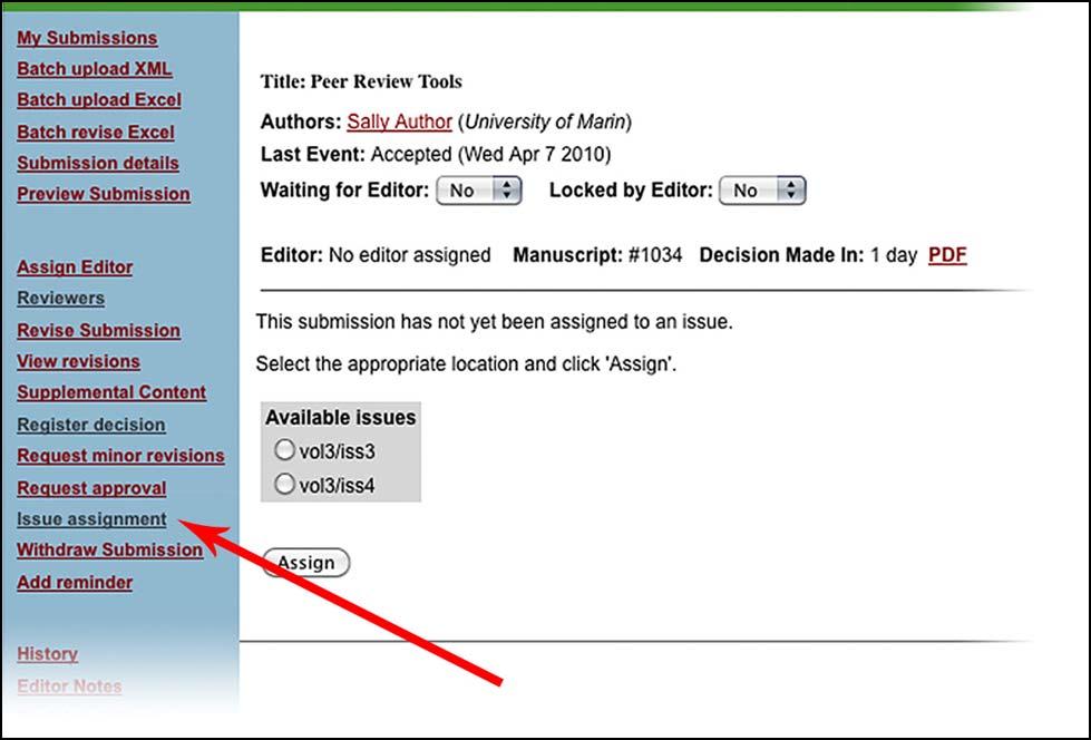 To place a proposal into an issue: 1. In the Editor Tools section, click Manage Proposals. 2.