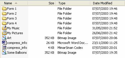 Sorting files Select the [My Documents] folder Ensure you are in the [Details] view by selecting
