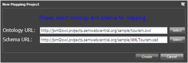 Prerequisites for using the editor are clear idea of the data, which has to be mapped (ontology and xml schema) and its availability on the Web.