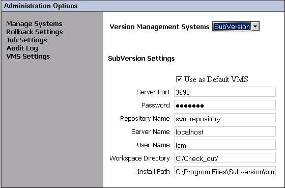 Getting Started with LifeCycle Manager Using the Administration Options 4 3. Modify the fields, if required. Ensure that you enter the Install Path extending till the.exe file.