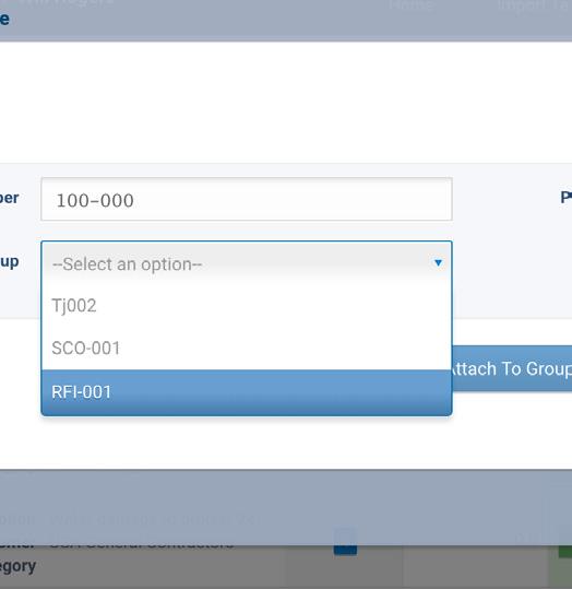 120 If you choose to add a new group, enter a Group Reference like the SCO, RFI or ASK number, then enter the Group Date