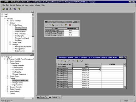 4 HUMAN INTERFACES 4.1 URPC SOFTWARE INTERFACE The URPC software main window supports the following primary display components: a. Title bar which shows the pathname of the active data view b.