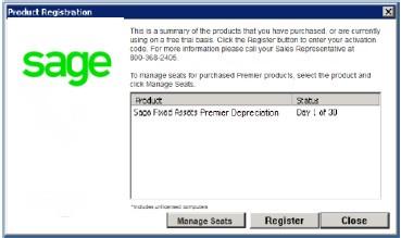 If you close the Database Utility without registering the application, a message appears reminding you to register.