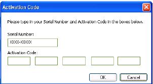 2 Installing Premier Server Step 8: Registering the Application 5. Click the Register button. A registration dialog appears allowing you to enter your Serial Number and Activation Code.