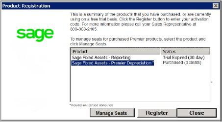 2 Installing Premier Server Step 8: Registering the Application 5. Click the Registration button. The Product Registration dialog similar to the one shown below appears. 6.