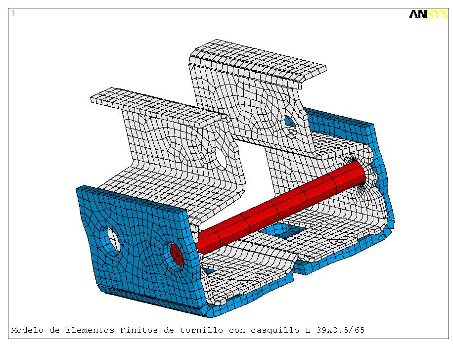 Figure 2. Numerical model of the specimen Introduction The European Standard FEM 10.2.02 ([1]) establishes the approaches of tests to perform on base plates of storage systems to eventually determine their flexure stiffness.
