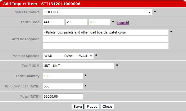tab will appear. 6 Select filter by Code or Description. 7 Select filter by Contains or Exact or Start With or End With. 8 Select a tariff code and click Code or Product Code hyperlink.