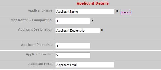 Figure 2.74 Applicant details automatically loaded 4 All fields in Applicant Details section will be filled automatically. Step 9 Mode of Transport Figure 2.