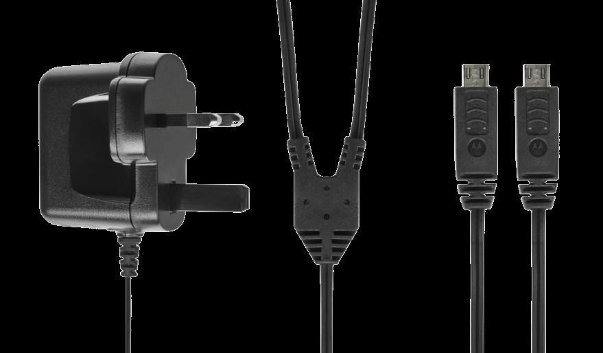 MICRO USB CHARGING CHARGE WHERE YOU WANT. We know that you want to use your TALKABOUT T82 EXTREME on the go, so we have included a mains charger with micro USB cables.