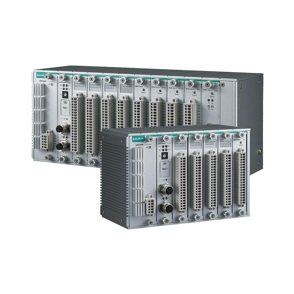 iopac 8600 Series Rugged modular programmable controllers Features and Benefits Modular CPU/power/backplane design that supports 85M/86M modules Tag-centric design with ready-to-run services Supports