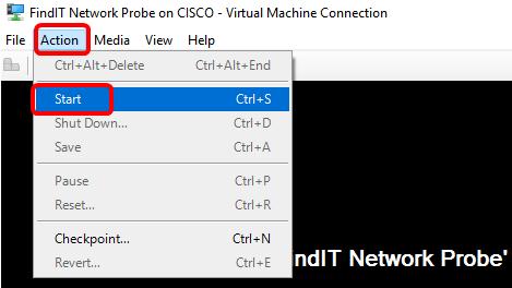 Configure the Deployed FindIT Network Probe Once deployment is finished, follow the steps below to configure the VM.