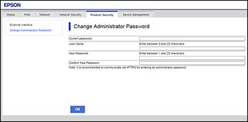 Obtaining and Importing a CA-signed Certificate Updating a Self-signed Certificate Changing the Administrator Password in Web Config You can set an administrator password using your product's control