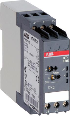2CDC 251 057 F0t07 Features Rated control supply voltage 24 240 V AC/DC Single function ON delay timer One device includes 10 time ranges (0.