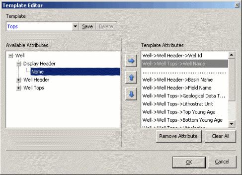 To create user templates 1. Select a data type in Data Navigator with which the user template you create will be associated, then beside the Template drop-down list, click Edit.