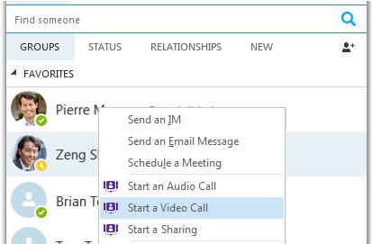 9.2 Presence information OpenTouch phone presence is communicated to the Microsoft Skype for Business client so that anyone else looking at the user status will see that this user is on the phone. 9.