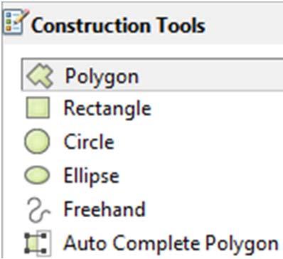 You should now see Construction Tools at the bottom of the Create Features panel. Proceed to step 6.
