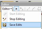 administrative buildings (Admin), Library (Lib), etc. 11) Editor Save Edits. 12) Editor Stop Editing. 13) Save the project.