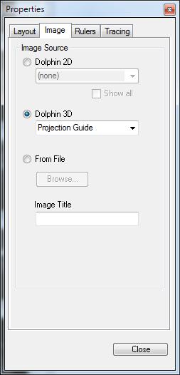 Dimensions Show current position, height and width of the image object 2.