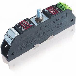 ESP D & TN Series Combined Category D, C, B tested protector (to BS EN 66) suitable for most twisted pair signalling applications. Available for working voltages of up to 6, 5, 0, 50 and 0 Volts.