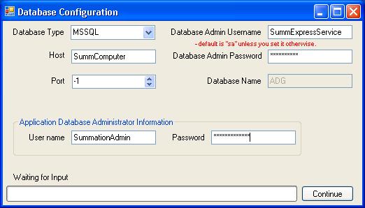 o Host: The SQL Server instance name - this should match the Database server that you are installing 