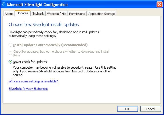 reinstall of Silverlight version 4. 4. Once you confirm you are on version 4.1.