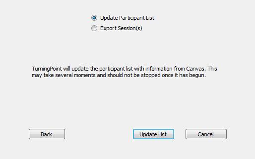 Exporting a Session to Canvas 4 Select Canvas from the Integration drop-down menu and enter the Server Address in the box provided.