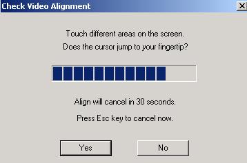 finger for alignment. h.