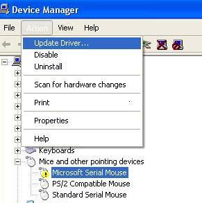 5.5 Serial Mouse Driver for WINXP a.